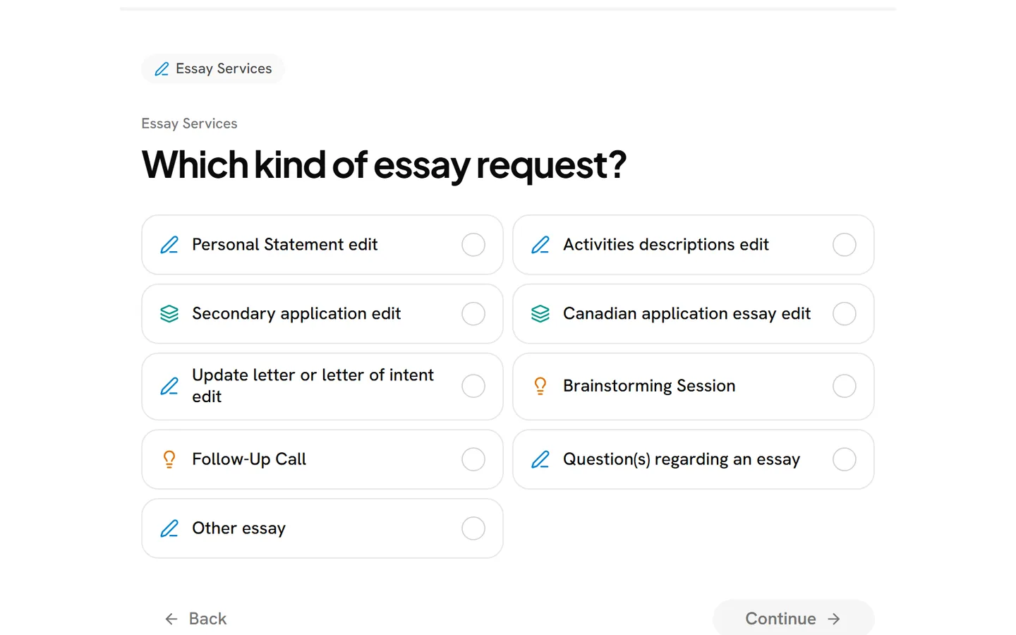 The Portal’s new request: personal statement, activities, secondary and other essay edits to choose from