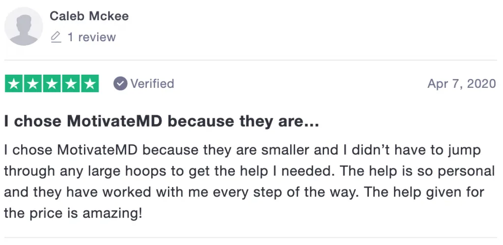 Trustpilot review