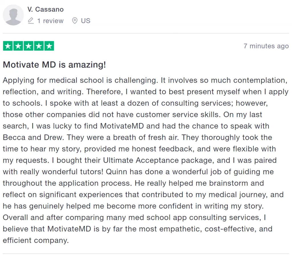 Vincent's 5 Star Motivate MD Review