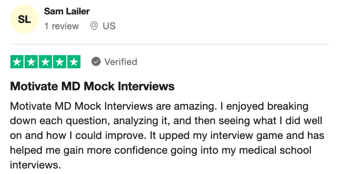 Motivate MD Interview Prep Review